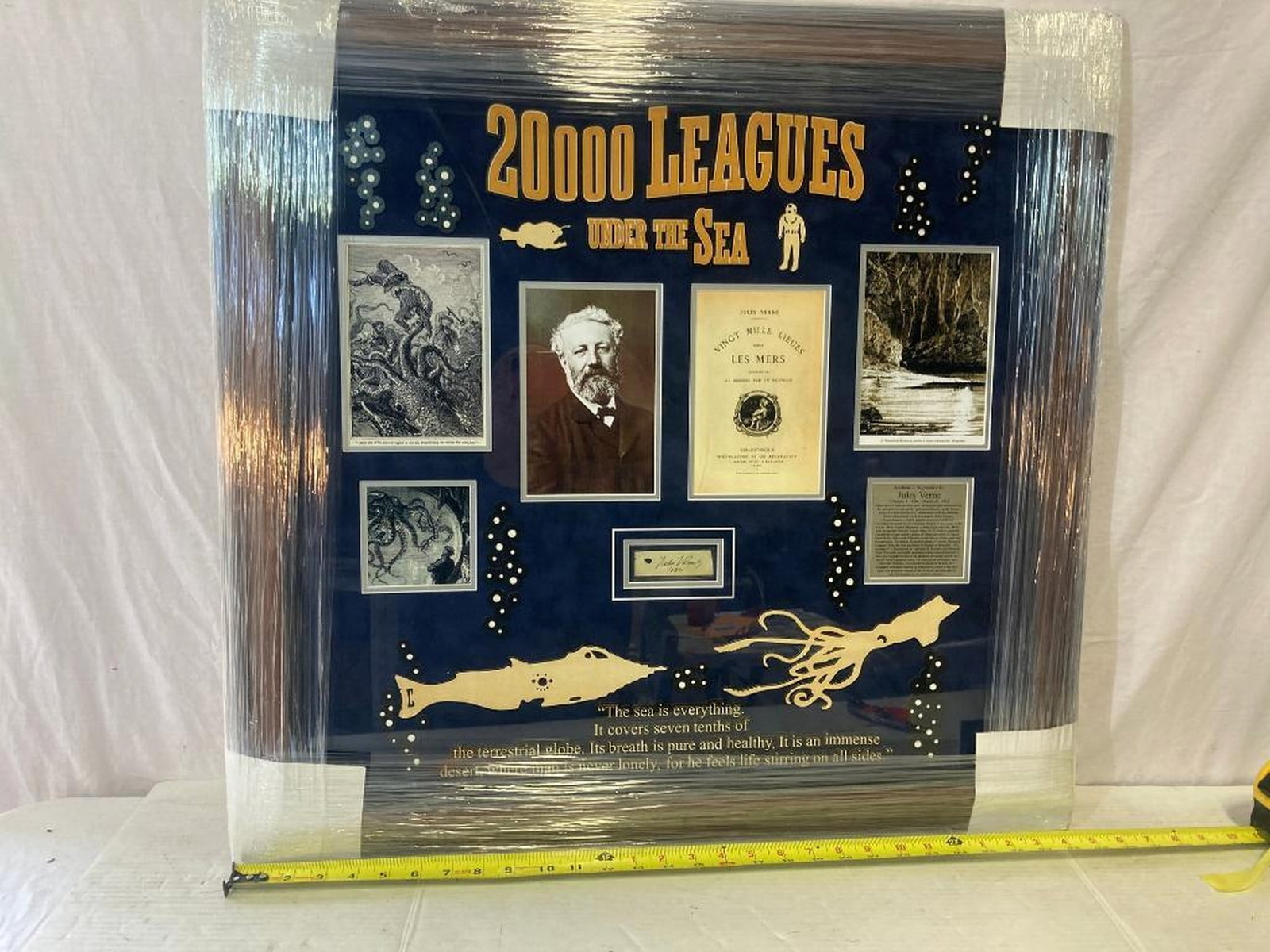 Jules Verne Signed Cut Photo Frame (1 of 3)