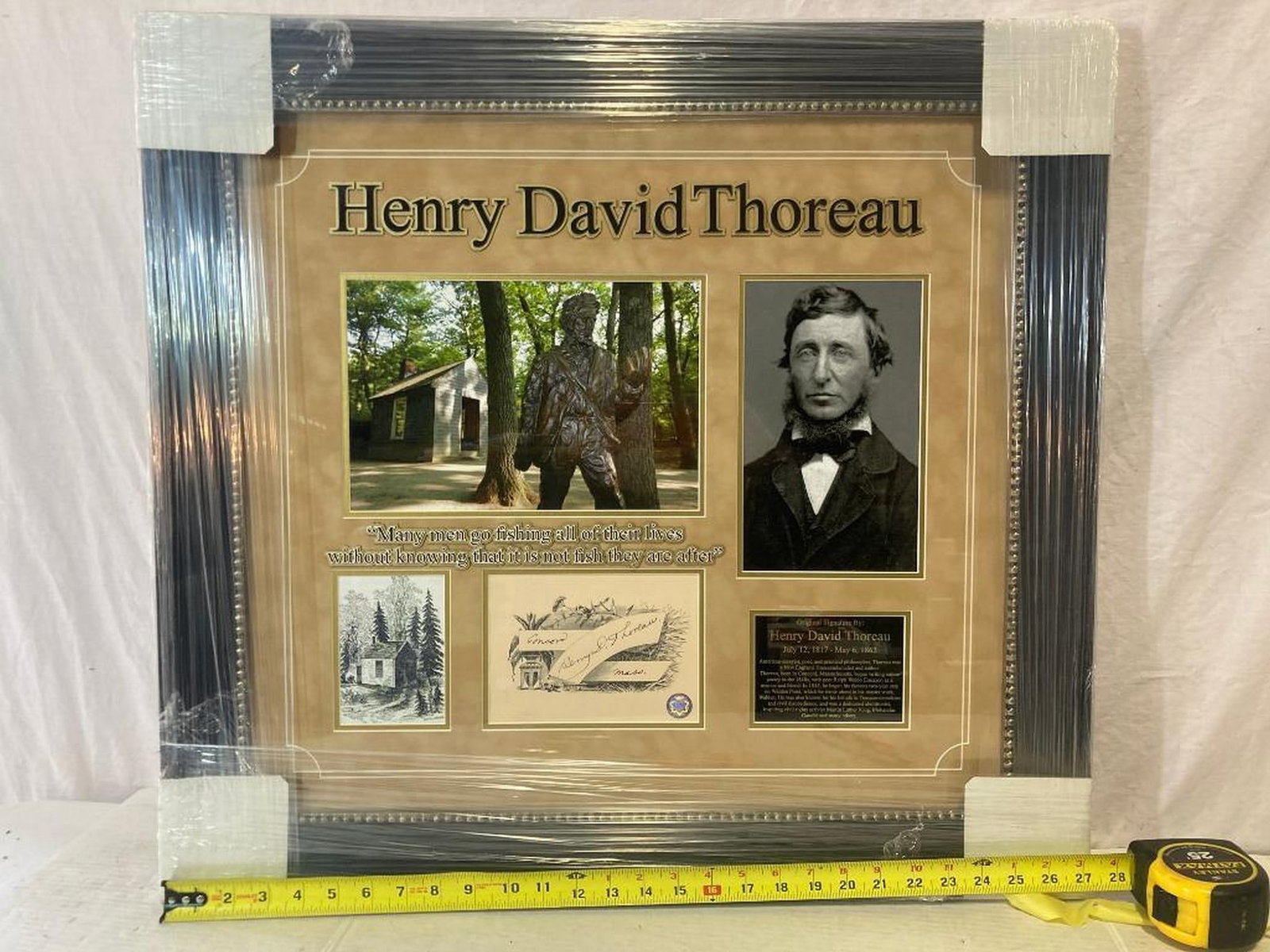 Henry David Thoreau Signed Cut Photo Frame (1 of 3)