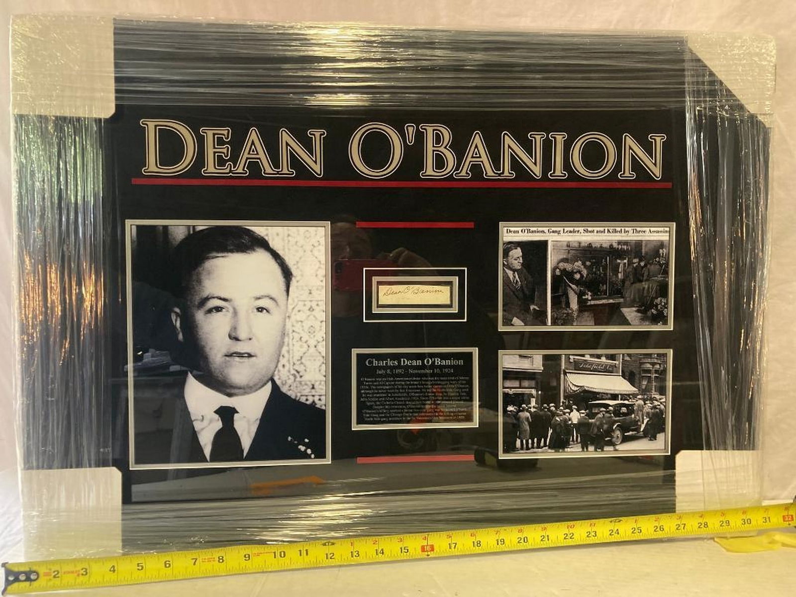 Dean O'Banion Signed Cut Photo Frame (1 of 3)