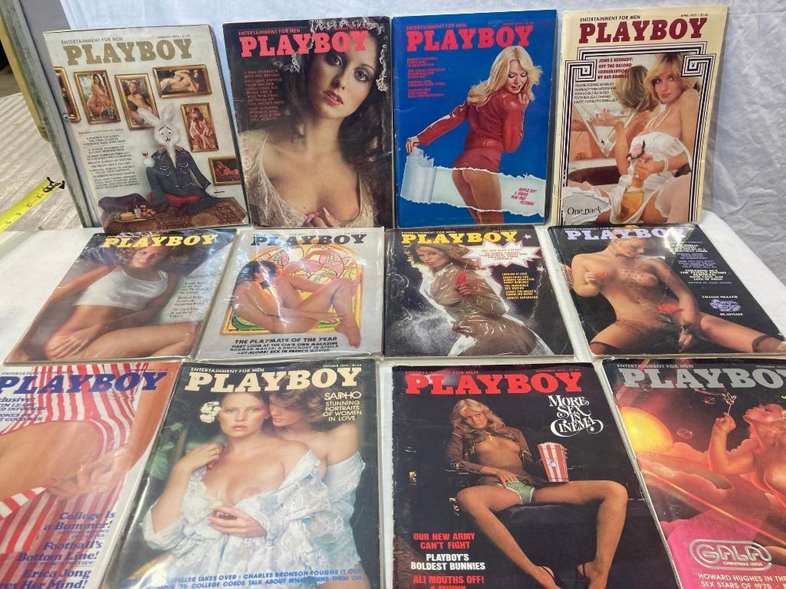 1975 Playboy Magazines complete set of 12 (1 of 5)