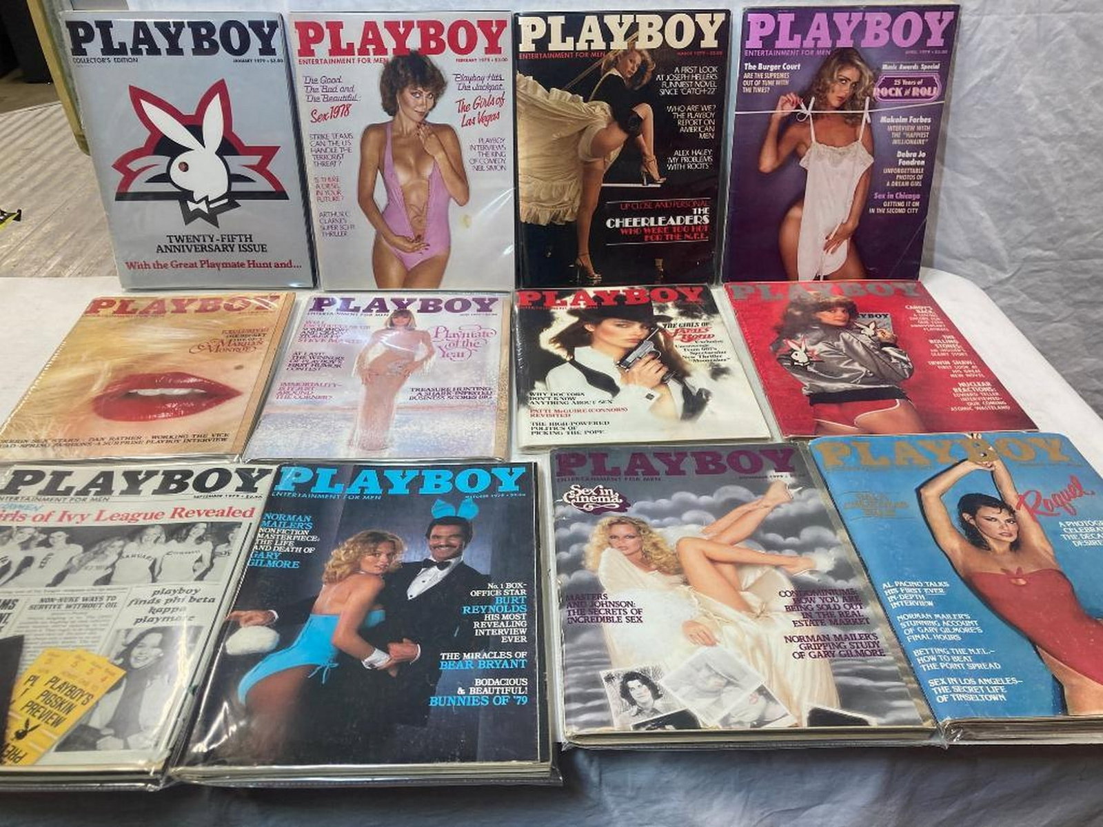 1979 Playboy Magazines complete set of 12 (1 of 5)
