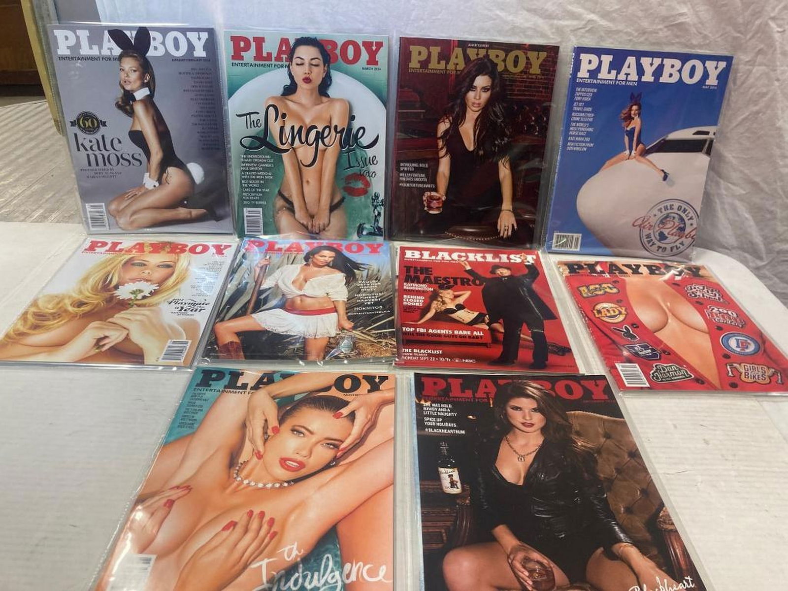 2014 Playboy Magazines complete set of 12: 2014 Playboy Magazines complete set of 12