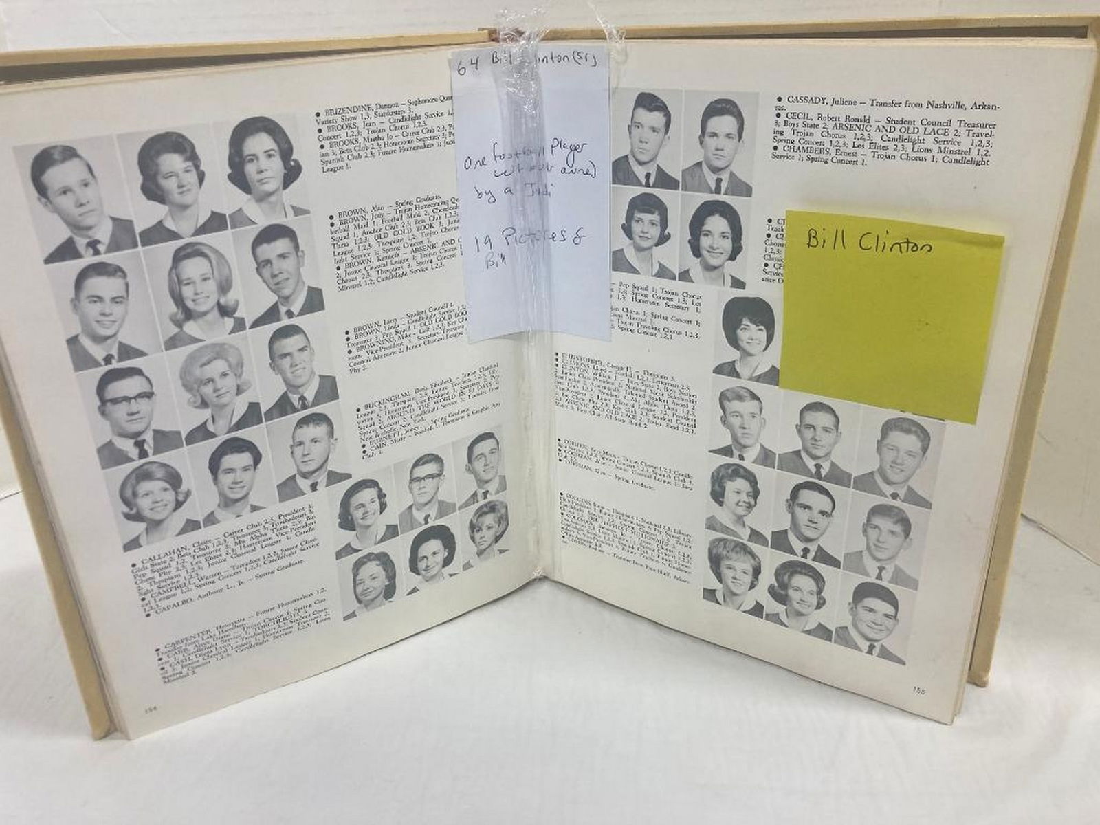 Bill Clinton High School Yearbook (1 of 3)