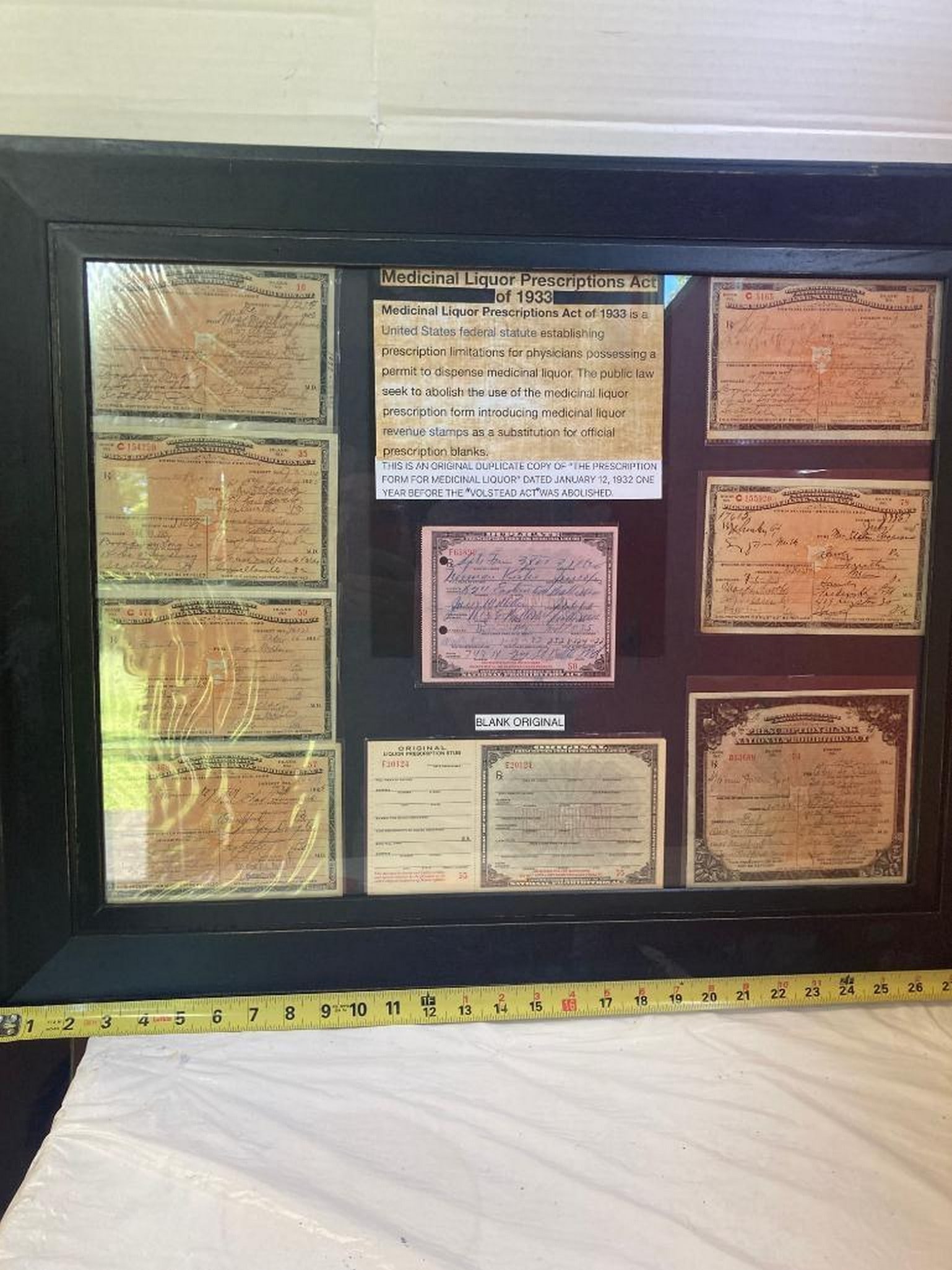 Prohibition Medical Liquor prescritions 1933: Prohibition Medical Liquor prescritions 1933