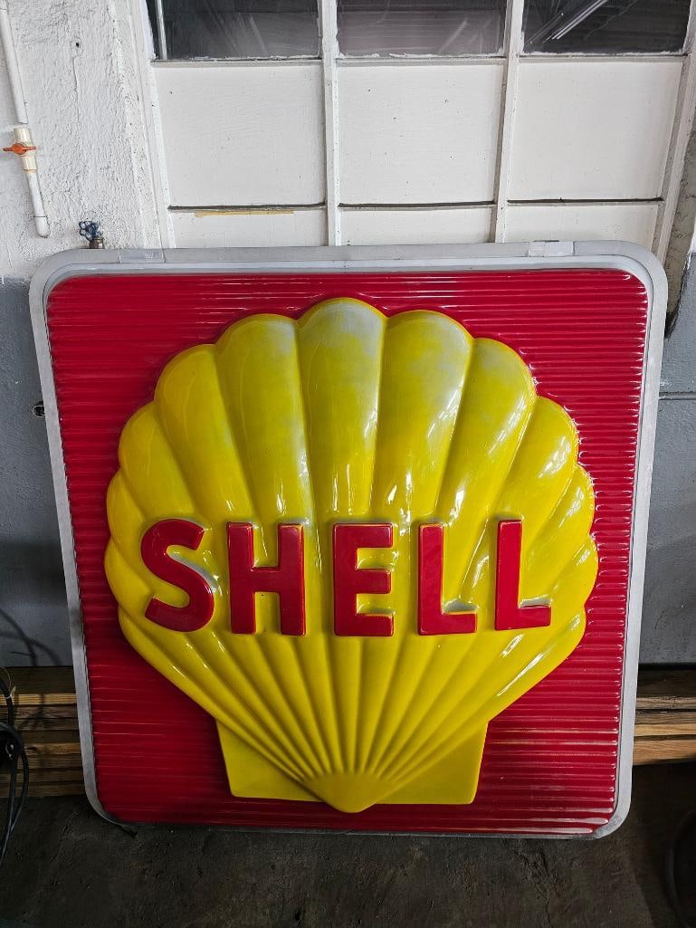Shell 3D Plastic Sign: Shell 3D Plastic Sign