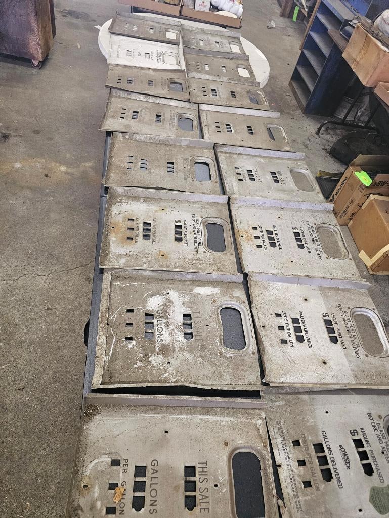 Assortment of Gasoline Pump Fronts: Assortment of Gasoline Pump Fronts