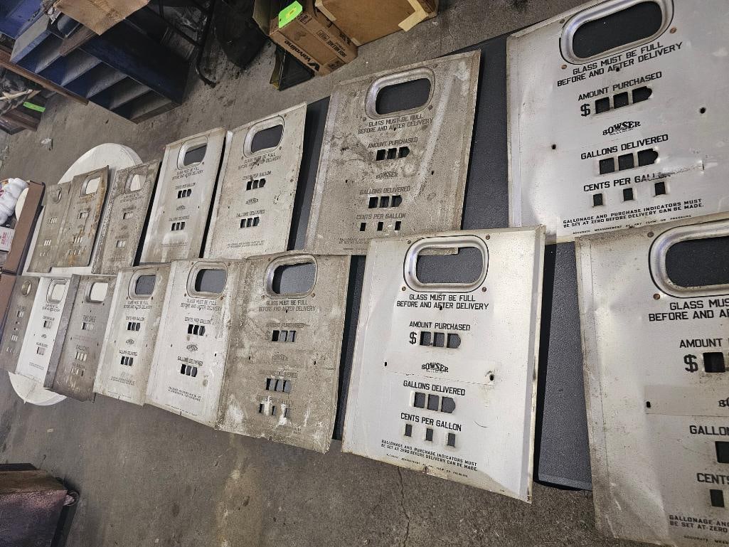 Assortment of Gasoline Pump Fronts: Assortment of Gasoline Pump Fronts