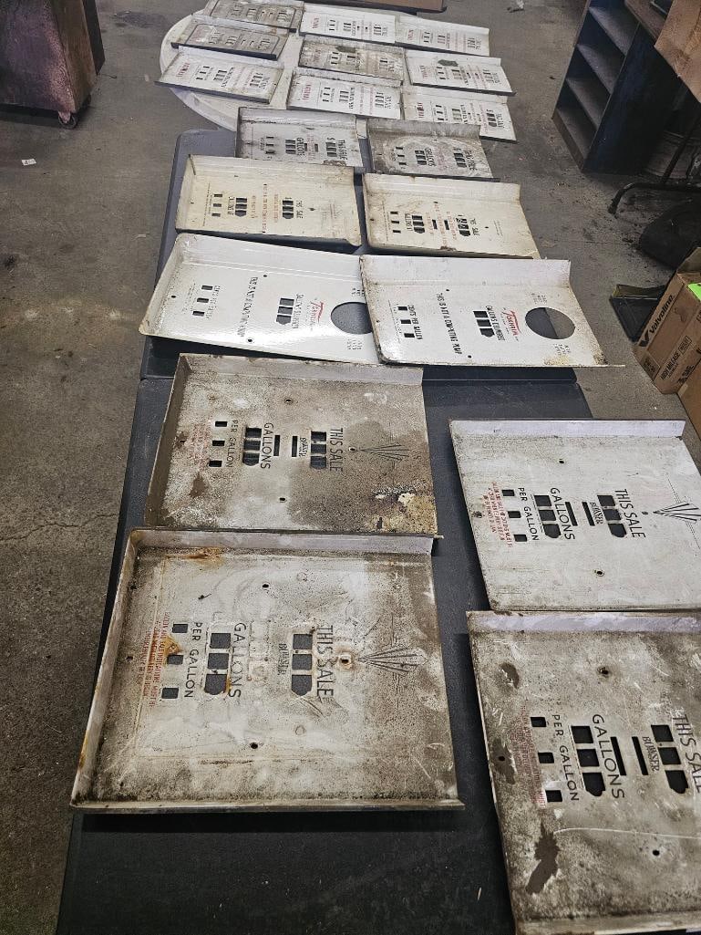 Assortment of Gasoline Pump Fronts: Assortment of Gasoline Pump Fronts