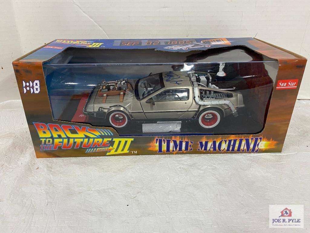 "Back To The Future III Sun Star Delorean Time Machine" signed (1 of 5)