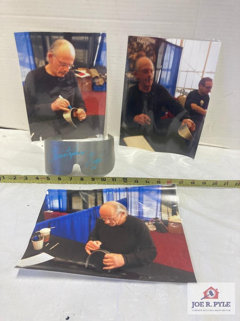 "BTTF Signed Christopher Lloyd Doc Browns Aluminum Glasses" Movie Prop: "BTTF Signed Christopher Lloyd Doc Browns Aluminum Glasses" Movie Prop