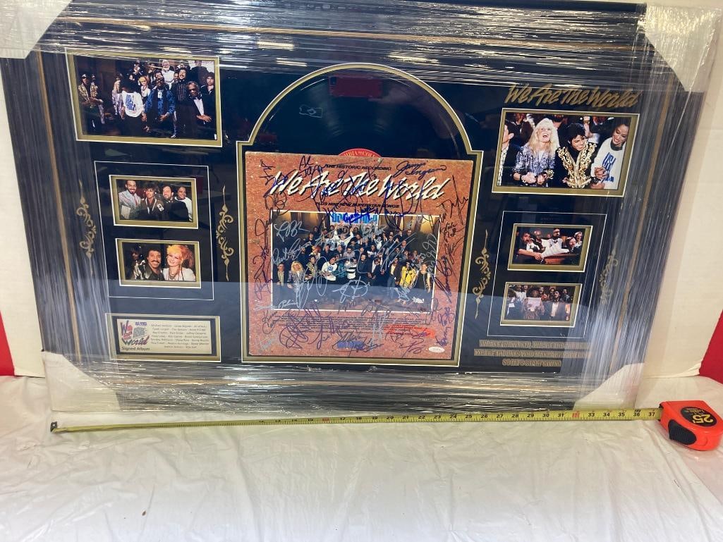 "We Are The World" Signed Album Photo Frame36 x 32 x 4 (1 of 5)