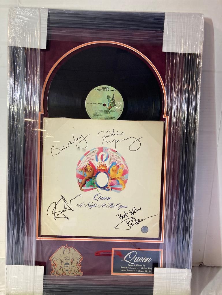 Queen "Night At The Opera" Signed Album Photo Frame 22 x 30 x 4 (1 of 3)