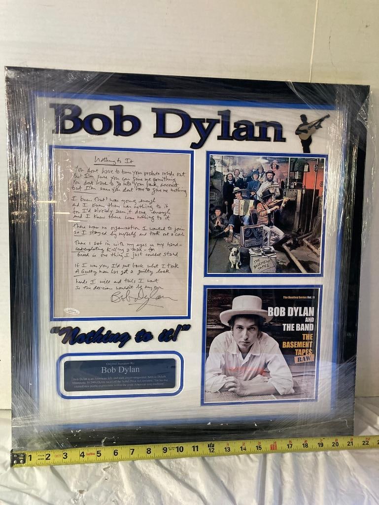 Bob Dylan "Nothing To It" Signed Lyrics Photo Frame 22 x 30 x 4: Bob Dylan "Nothing To It" Signed Lyrics Photo Frame 22 x 30 x 4