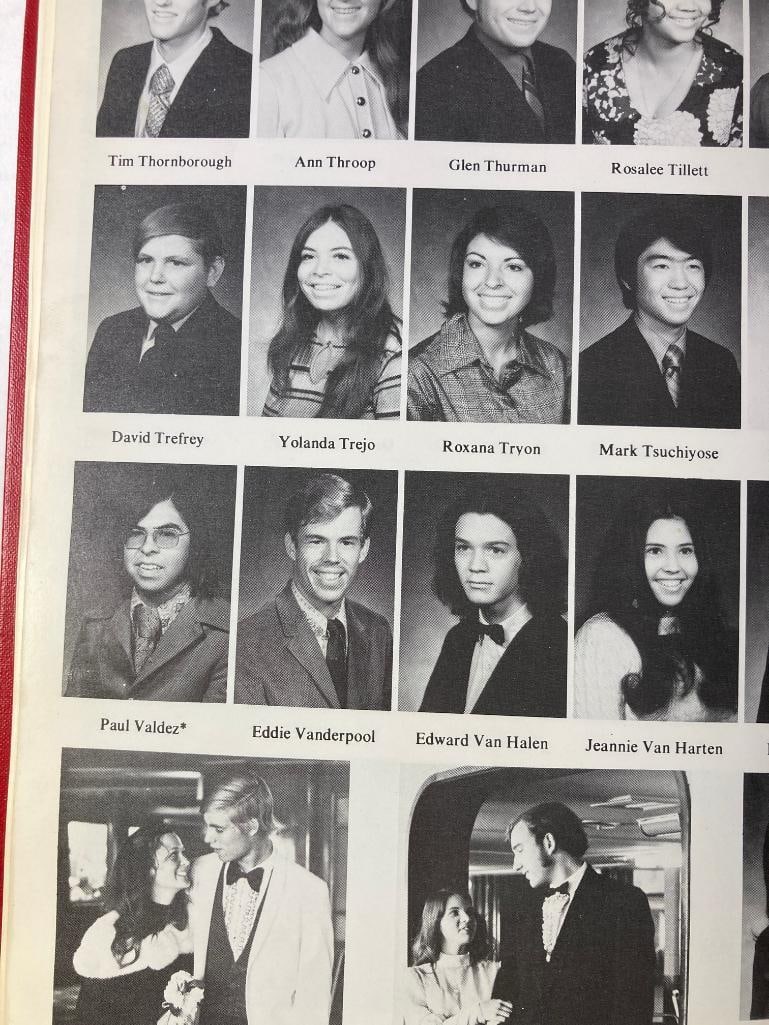 Eddie Van Halen High School Yearbook: Eddie Van Halen High School Yearbook