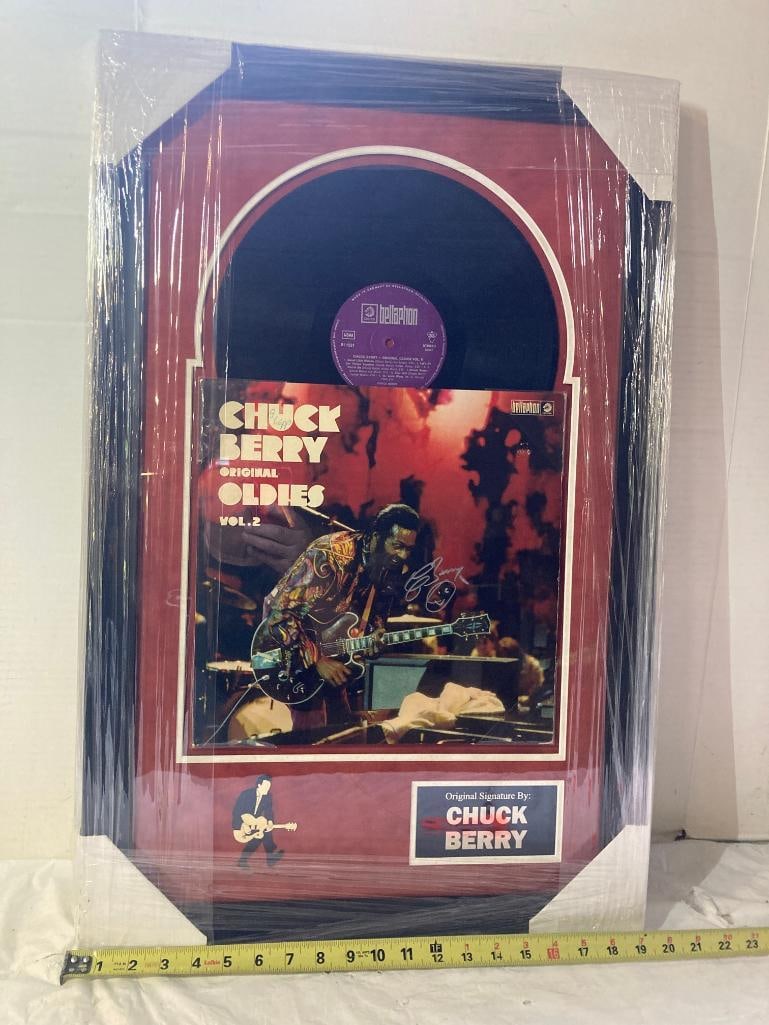 Chuck Berry "Oldies" Signed Album Photo Frame 20 x 30 x 4 (1 of 3)