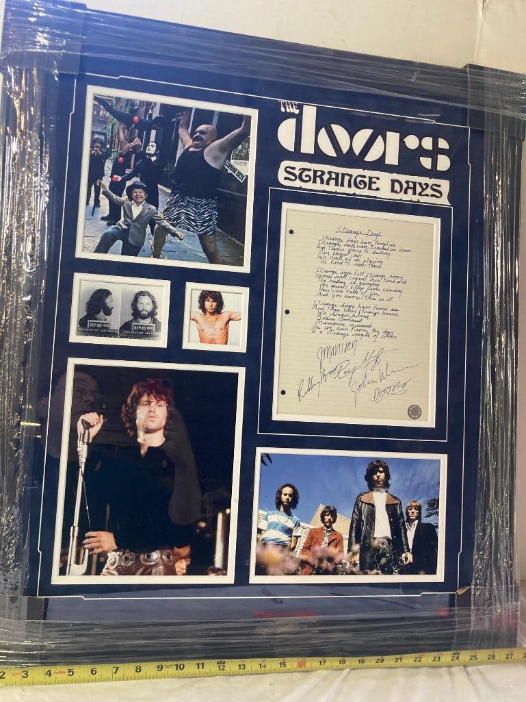 Doors "Strange Days" Signed Lyrics Photo Frame 28 x 40 x 4: Doors "Strange Days" Signed Lyrics Photo Frame 28 x 40 x 4