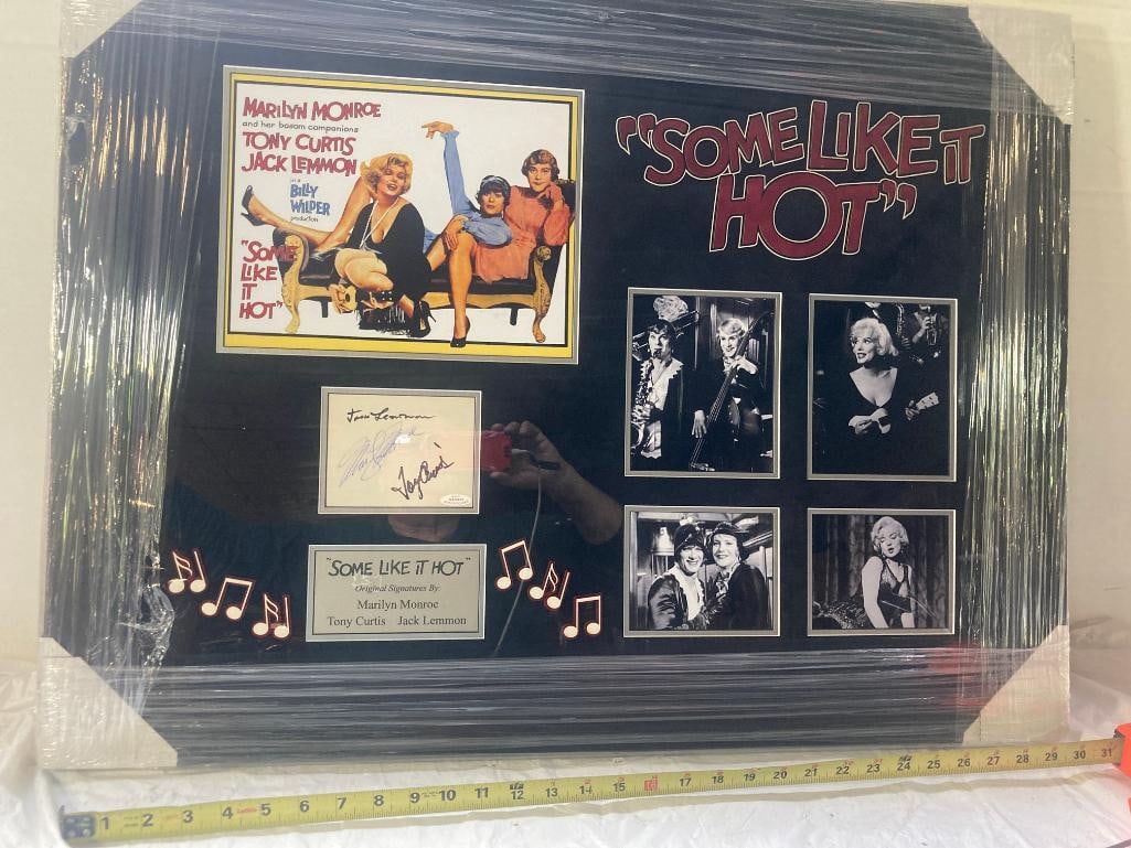Marilyn Monroe "Some Like It Hot" Cast Signed Album Page 30 x 38 x 4 (1 of 4)