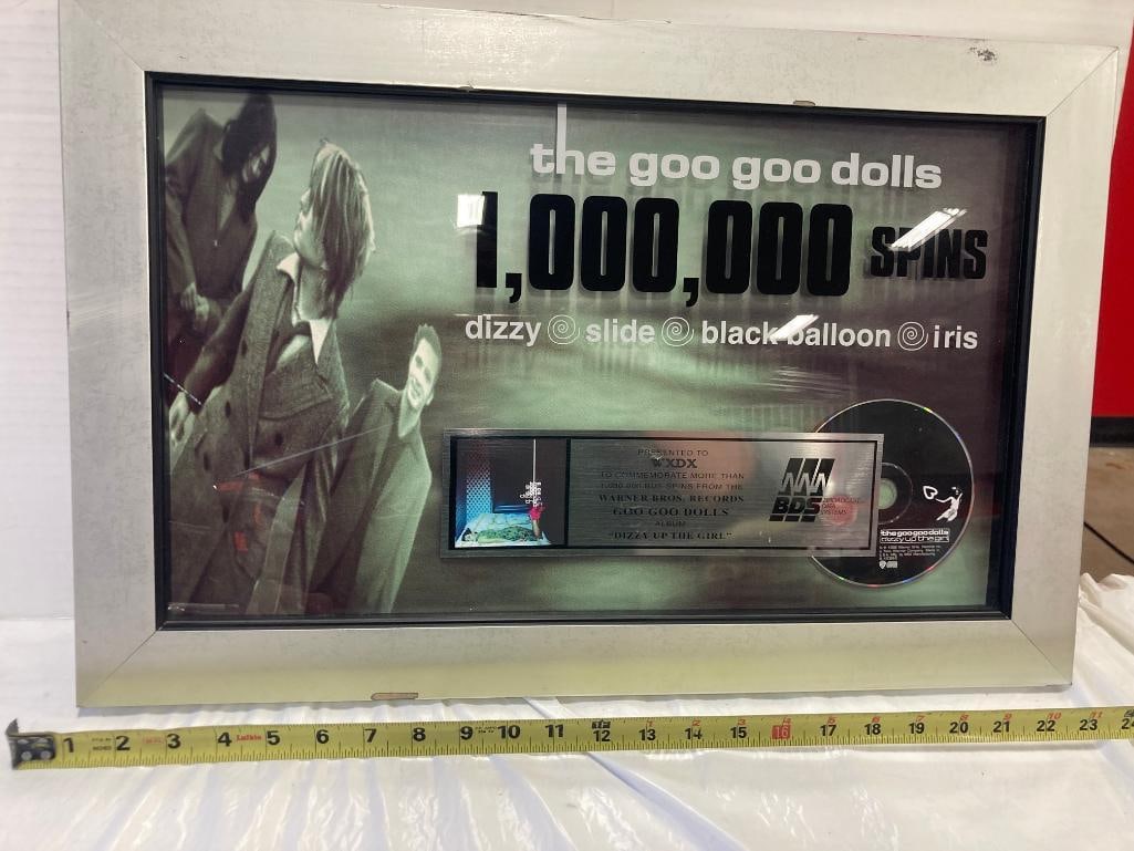 Goo Goo Dolls "1,000,000 Spins: Dizzy Up The Girl" CD Photo Frame 24 x 20 x 4: Goo Goo Dolls "1,000,000 Spins: Dizzy Up The Girl" CD Photo Frame 24 x 20 x 4