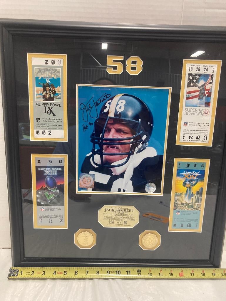 Jack Lambert Steelers Signed Photo Frame: Jack Lambert Steelers Signed Photo Frame