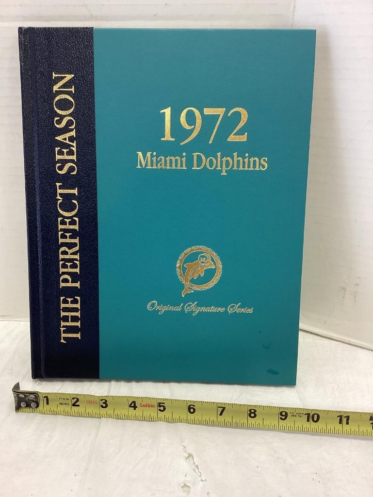 1972 Miami Dolphins "Perfect Season" Signed Yearbook & Case (1 of 5)
