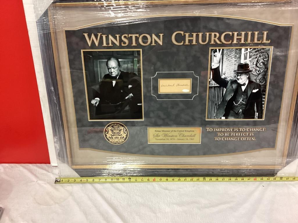 Winston Churchill Signed Cut Photo Frame (1 of 2)