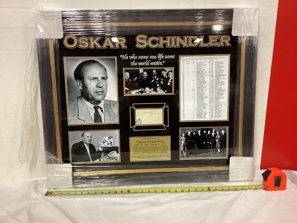 Oskar Schindler Signed Cut Photo Frame: Oskar Schindler Signed Cut Photo Frame