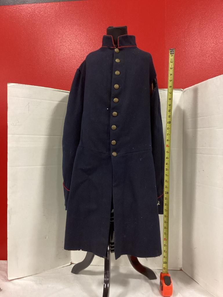 Regulation Civil War Artillery Enlisted Man's Frock Coat N. Blue/Red (1 of 4)