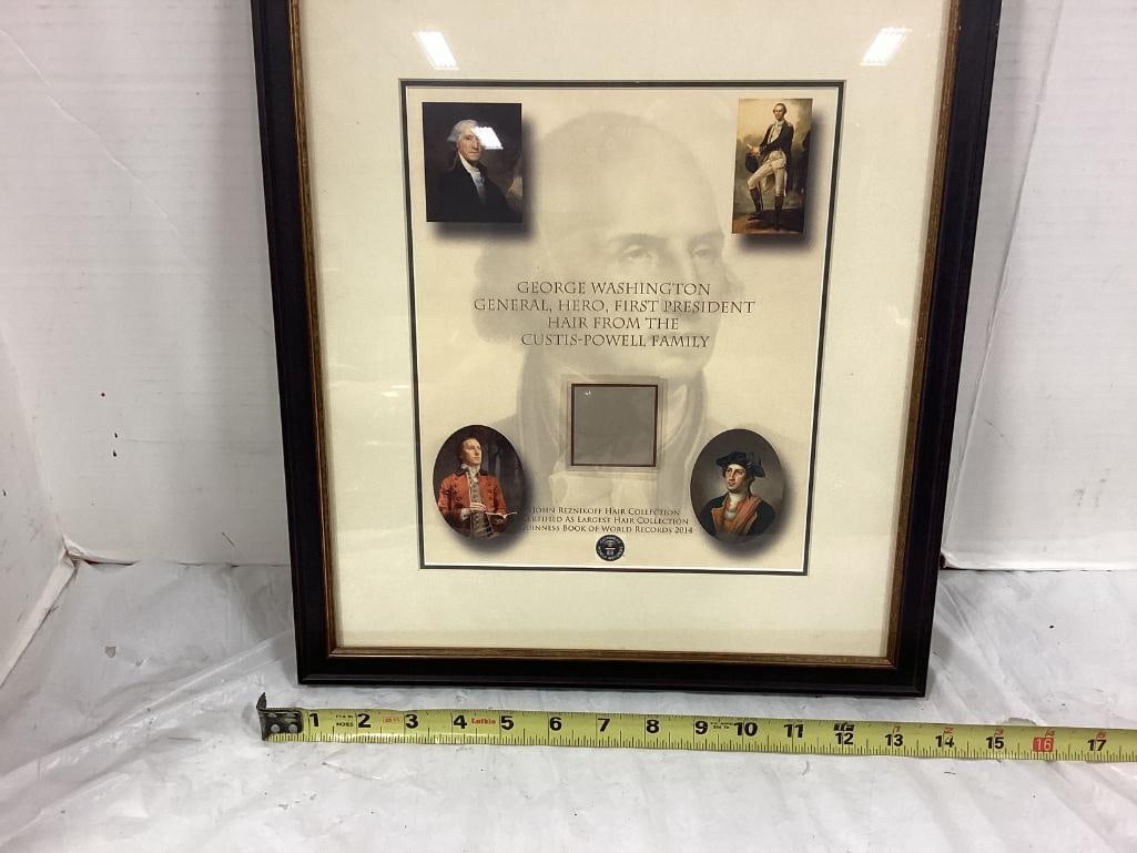 George Washington Hair Sample Photo Frame (1 of 2)
