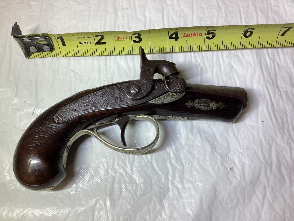 Deringer 1852-1868 Philadelphia Single Shot Gun 6": Deringer 1852-1868 Philadelphia Single Shot Gun 6"