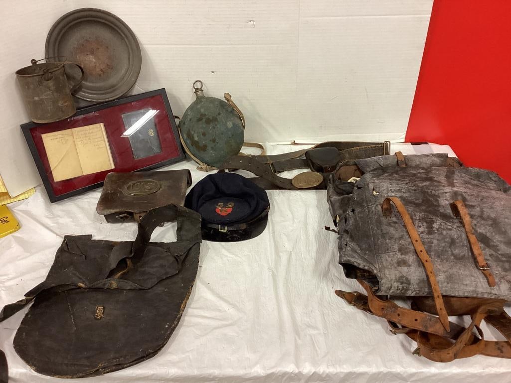 Grouping of Corporal Charles E. Richardson-Co. K59th Mass Infantry  (1 of 13)