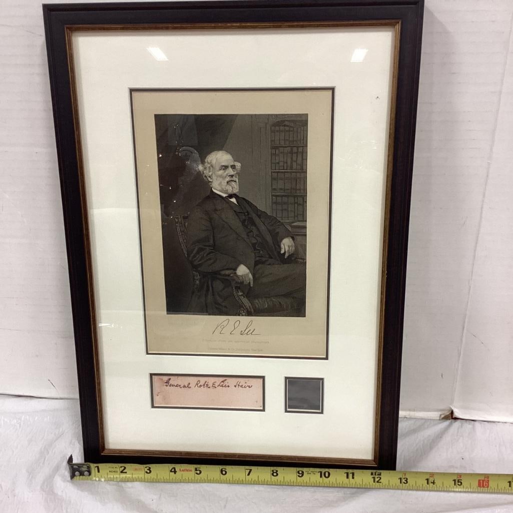 Robert E. Lee Hair Sample Photo Frame 13 x 18: Robert E. Lee Hair Sample Photo Frame 13 x 18