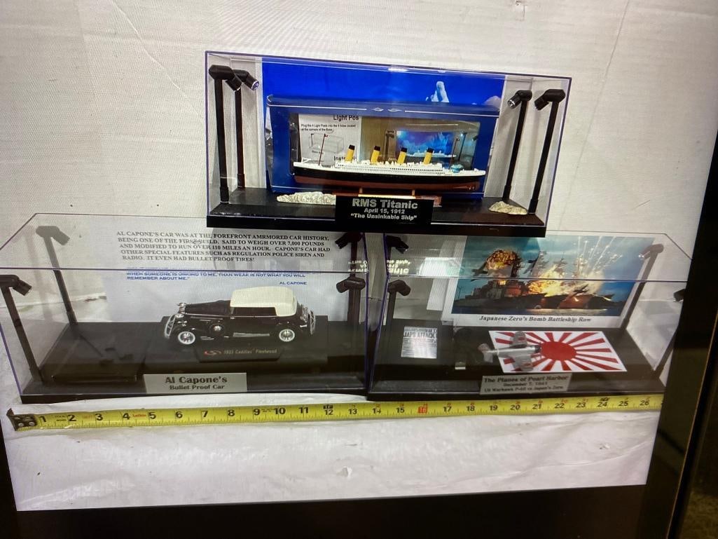1/32 1920's Al Capone Bullet Proof 1/32 Replica, 1941 Pearl Harbor, & 1912 Titanic Ship  (1 of 4)