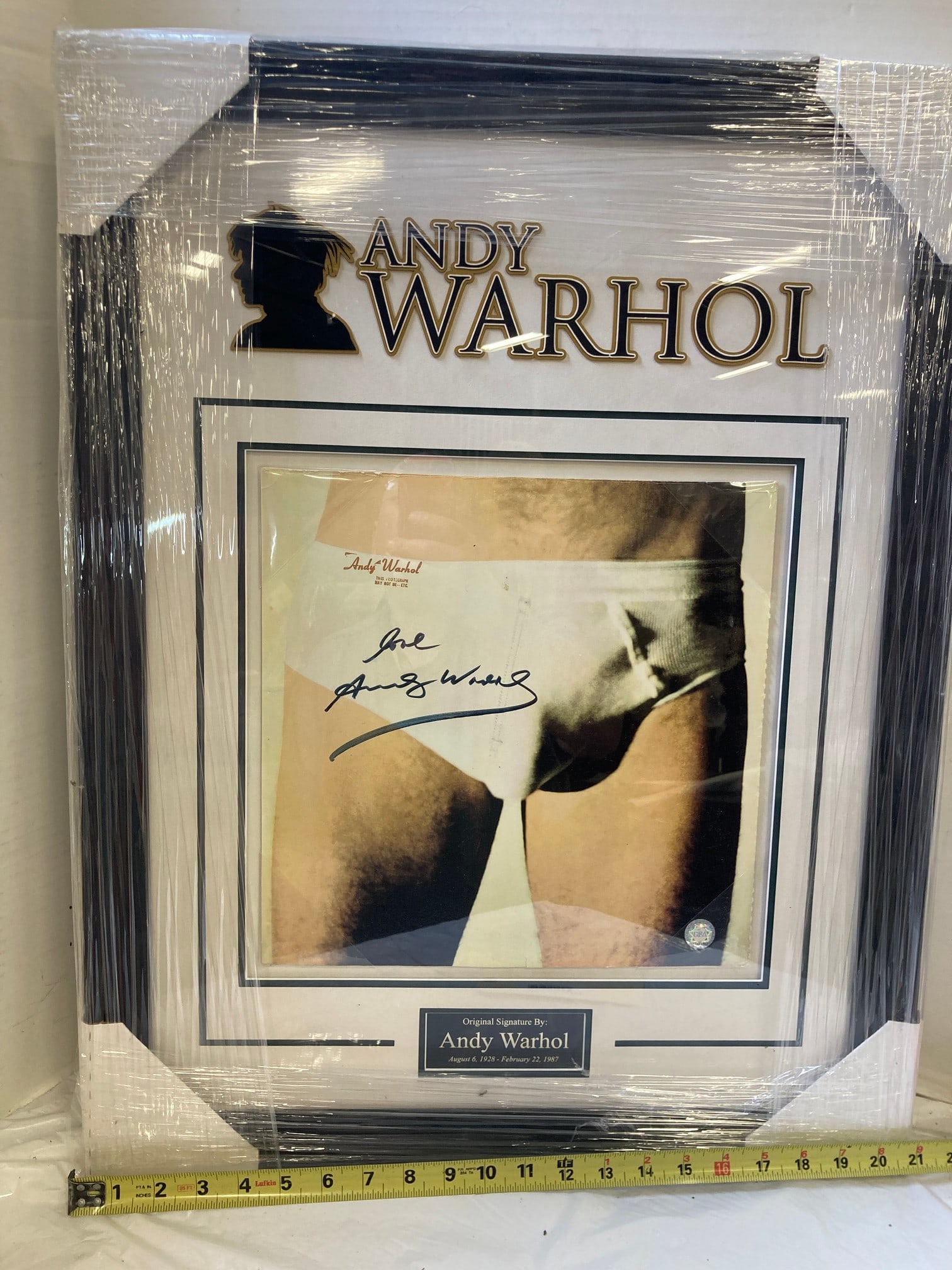 Andy Warhol "Underwear" signed Lithograph Photo (1 of 3)