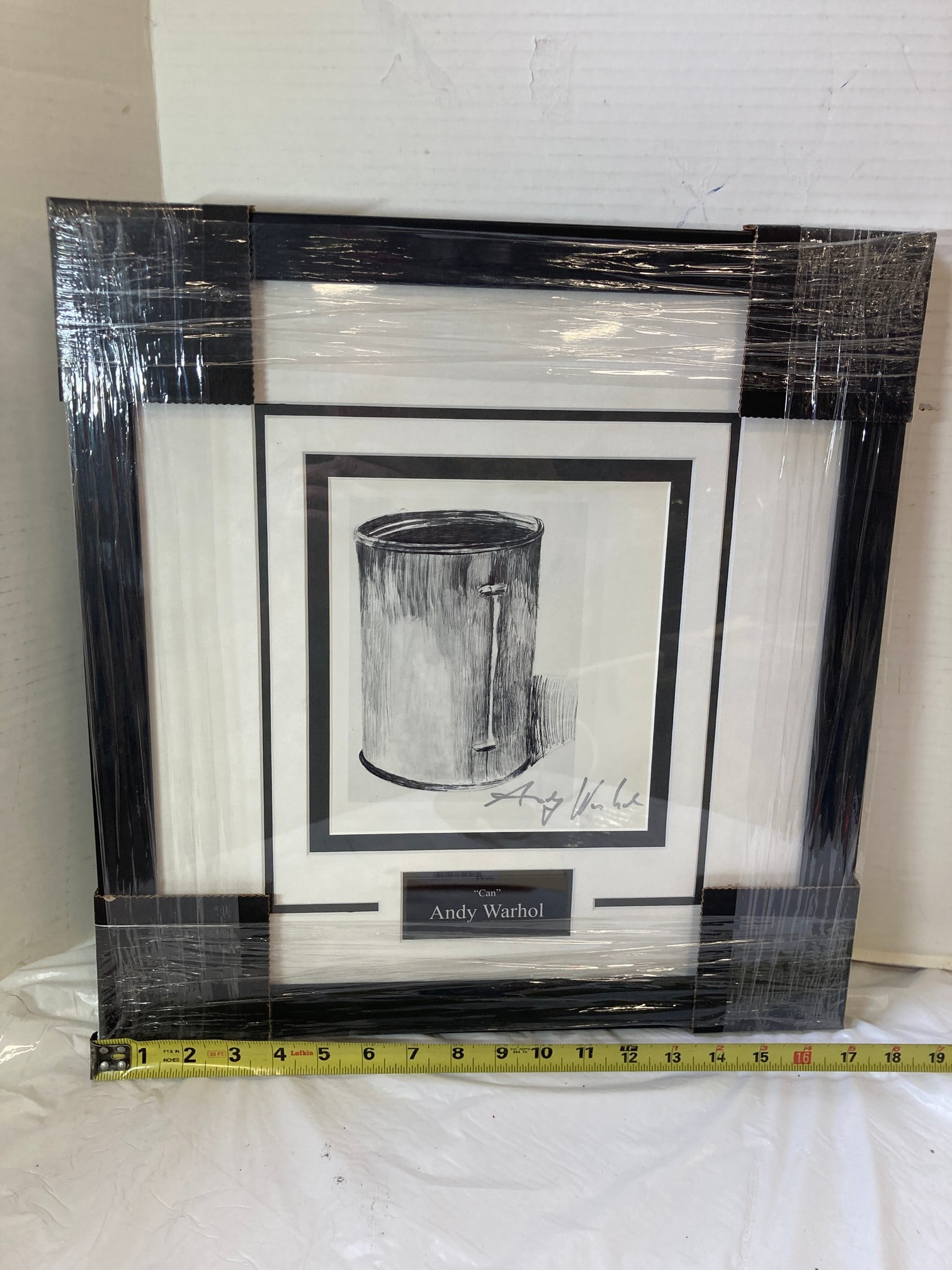 Andy Warhol "Can" Signed Lithograph Photo Frame (1 of 3)