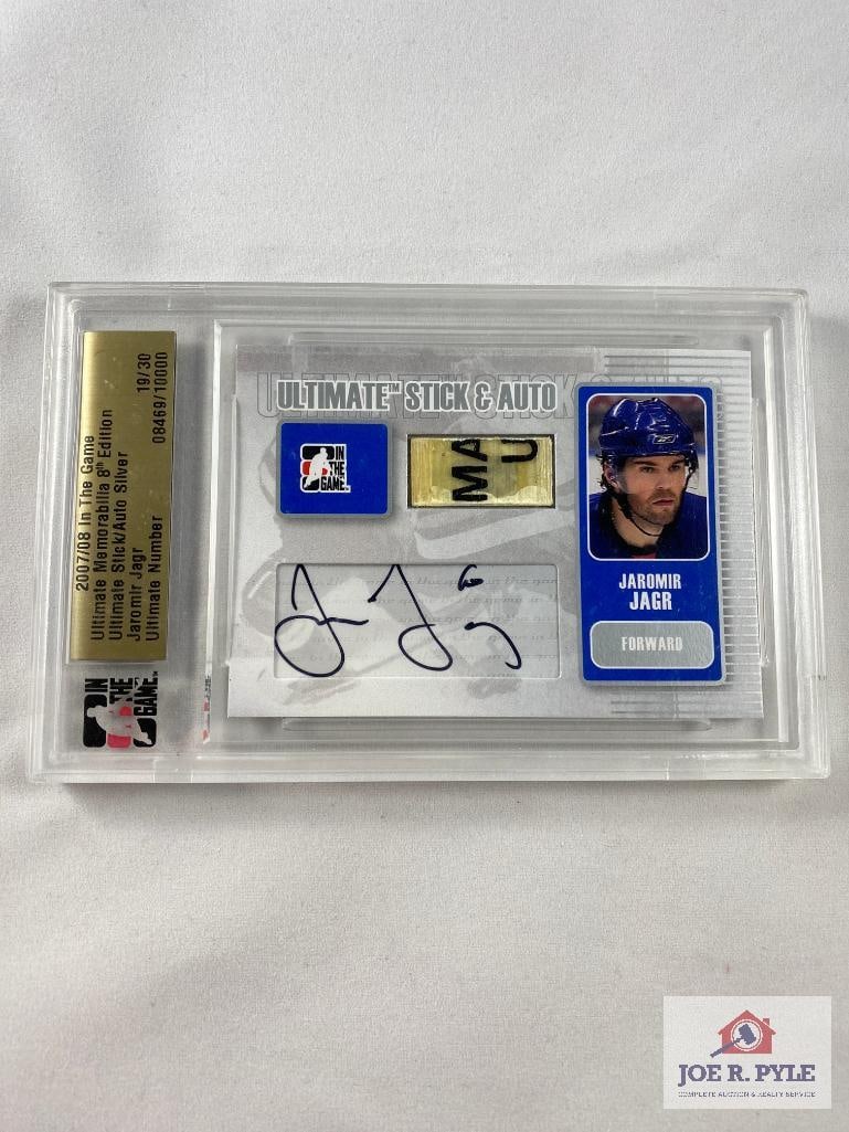 Jaromir Jagr 2007/08 In The Game Ultimate Memorabilia 8th Edition Ultimate Stick/Auto Silver (1 of 2)