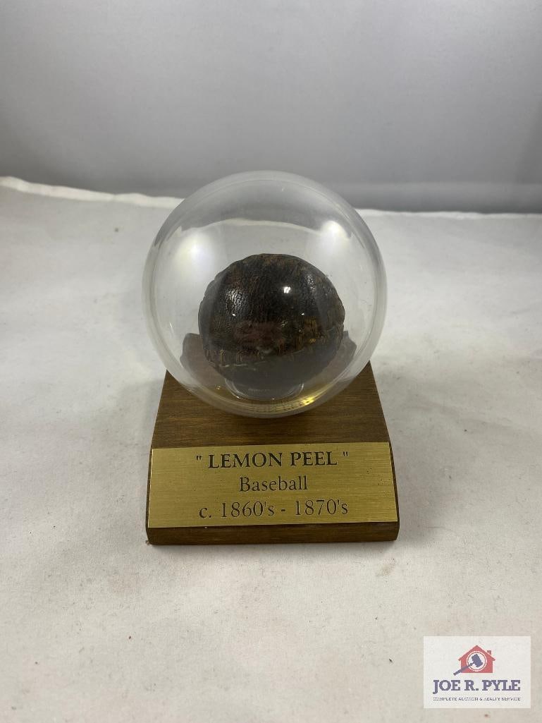 "Lemon Peel" Baseball c.1860's-1870's: "Lemon Peel" Baseball c.1860's-1870's