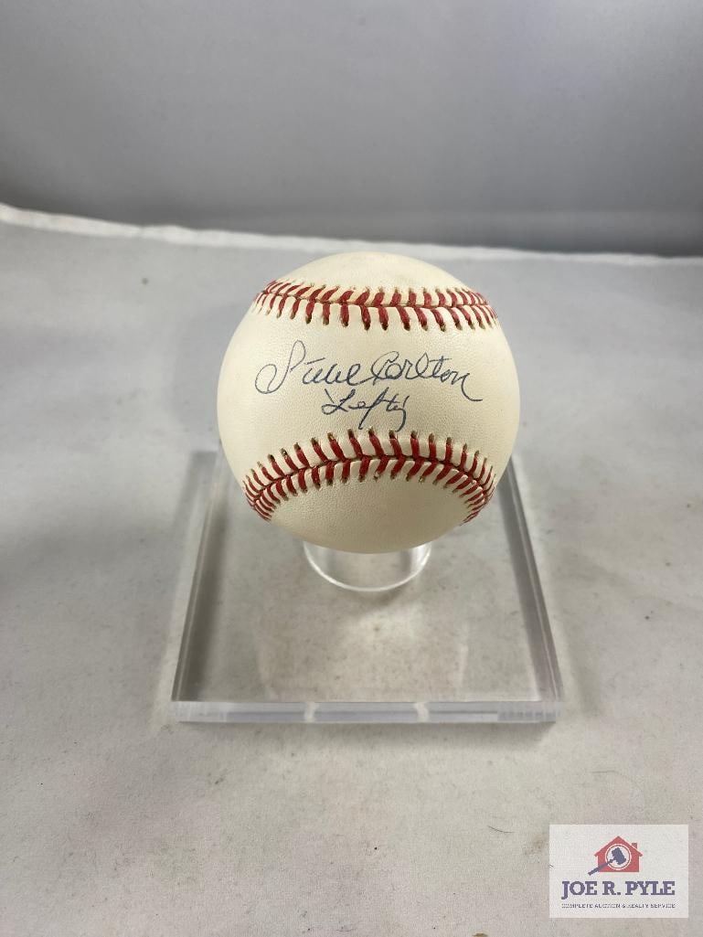 Steve Carlton Signed Baseball - with COA (1 of 3)