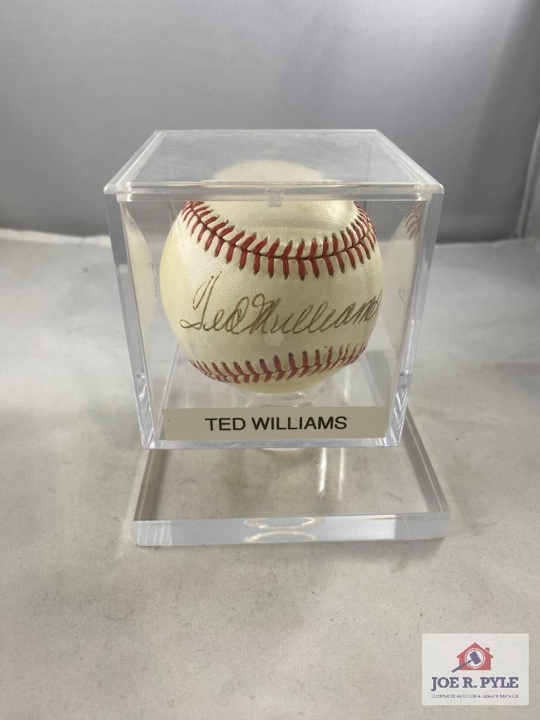 Ted Williams Signed Baseball - no COA (1 of 2)