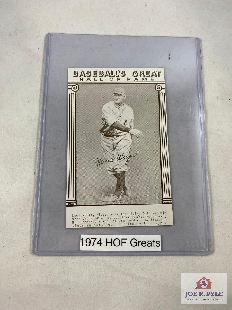 1974 HOF Greats Honus Wagner: 1974 HOF Greats Honus Wagner