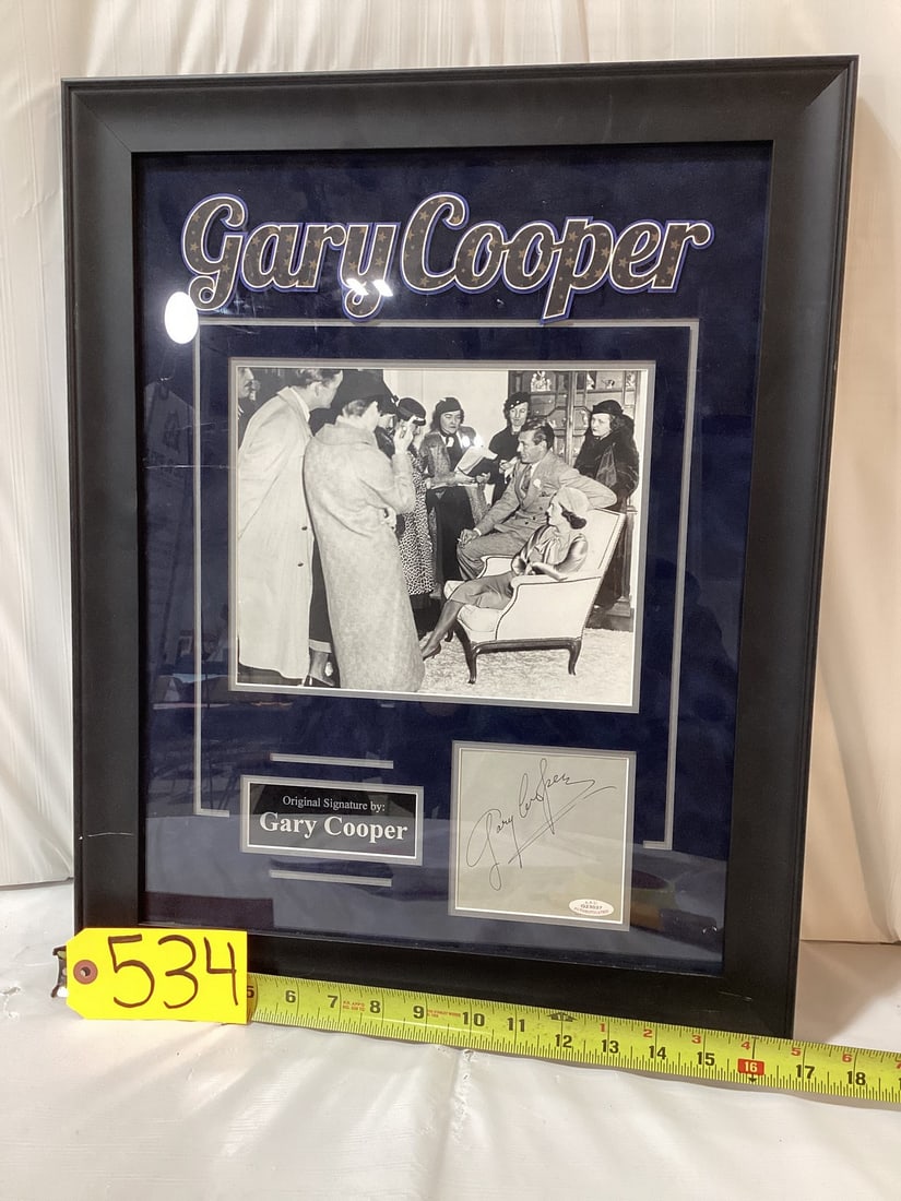 Gary Cooper signed cut (1 of 3)