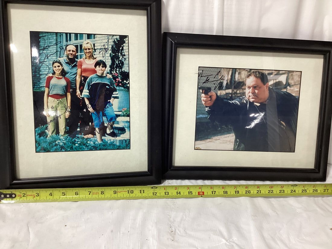 2 Framed photos:  The Sopranos with signatures (1 of 4)