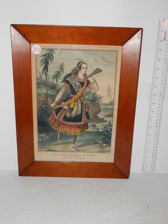 Three framed lithographs, "Fort Sumter" by Currier &: Three framed lithographs, "Fort Sumter" by Currier & Ives minor stain, "madam Celeste as Miami" by N. Currier, & "the gardeners pet" by Kellogg all are small folios average size is 12" x16" ref. #852,