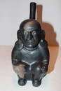 Figural clay water vessel, Mr. Benner attributes to the