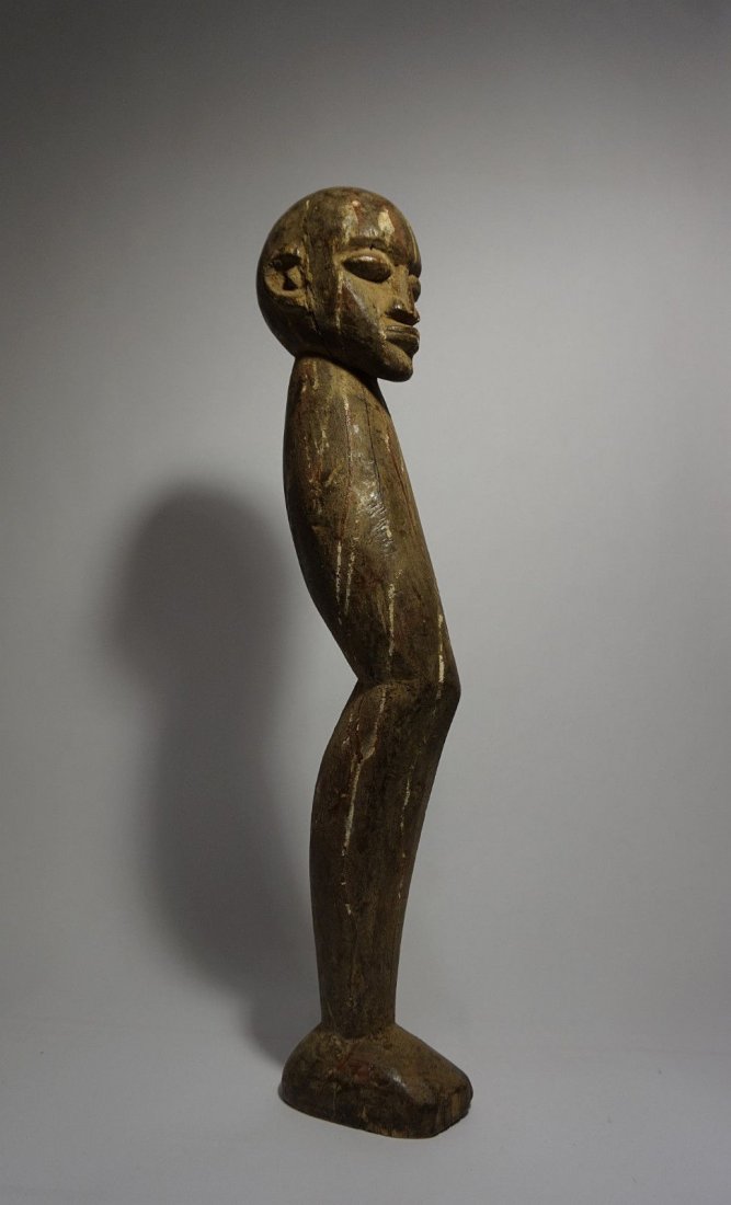 Lobi Magic fetish, Shrine Idol leg with Human head (1 of 6)