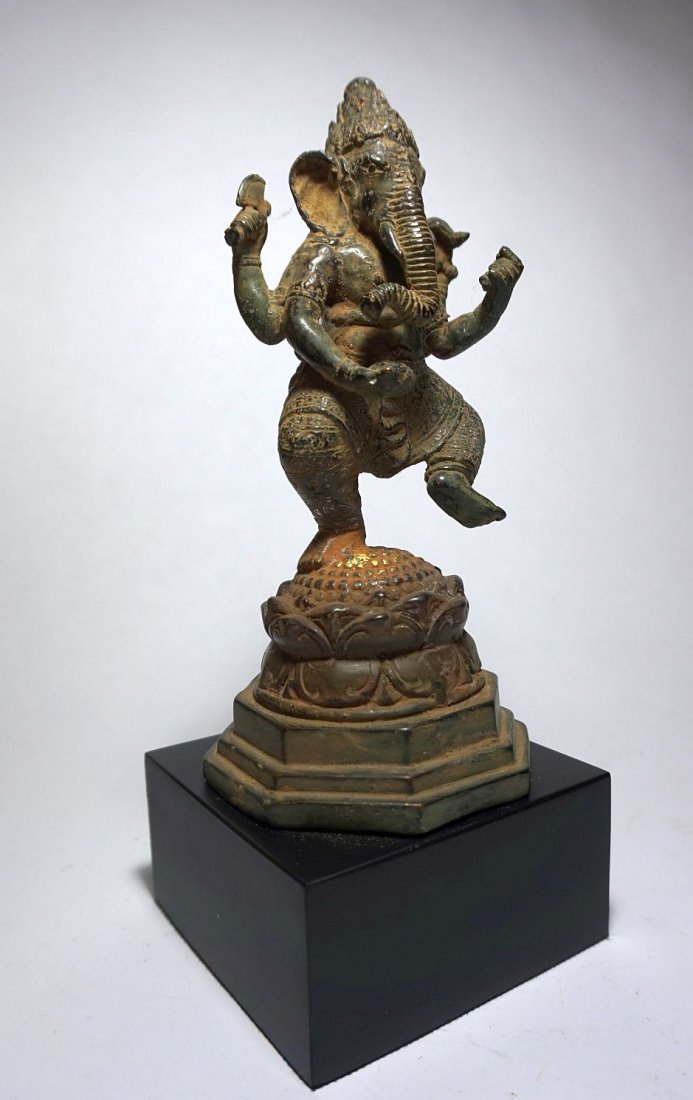 Dancing Ganesh Elephant Headed Hindu Bronze Java (1 of 4)