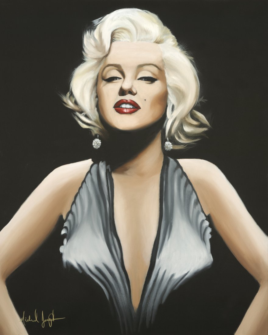 Timeless Beauty by Michael Joseph: Sports & Celebrity artist , the late great Michael Joseph , created this timeless image of Marilyn Monroe as a giclee on canvas . Only ten were produced , signed and numbered in this edition of 99, be