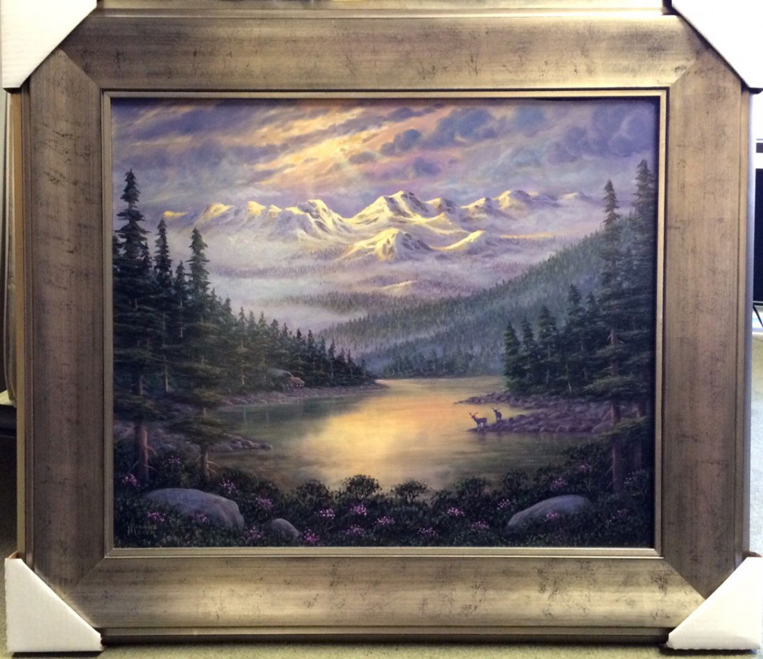 Winter Sunset in the Rocky Mountains by Maurice Meyer (1 of 2)