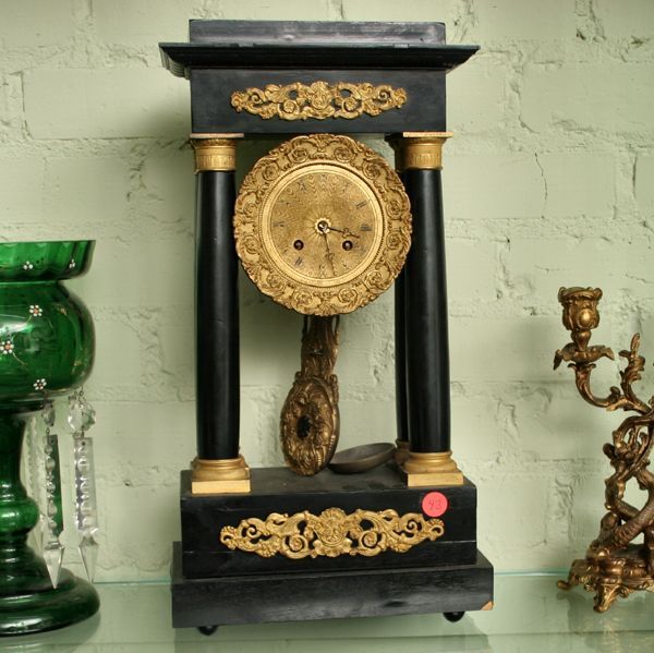 Mid 1800 French Empire mantle clock