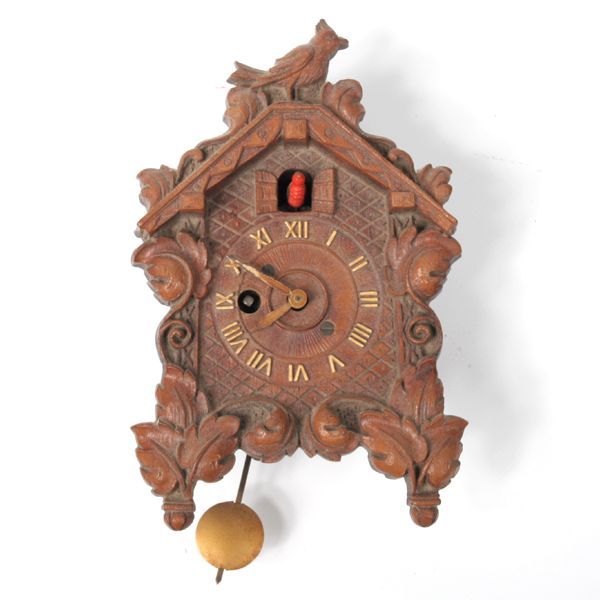 201 Small cuckoo clock, "August C Keebler Co, Chicago"