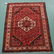 572: Hamedan handknotted Persian wool rug, diamond meda
